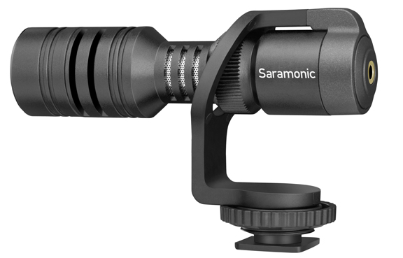 Saramonic Vmic Mini Ultra-Compact Camera-Mount Shotgun Microphone for DSLR Cameras and Smartphones