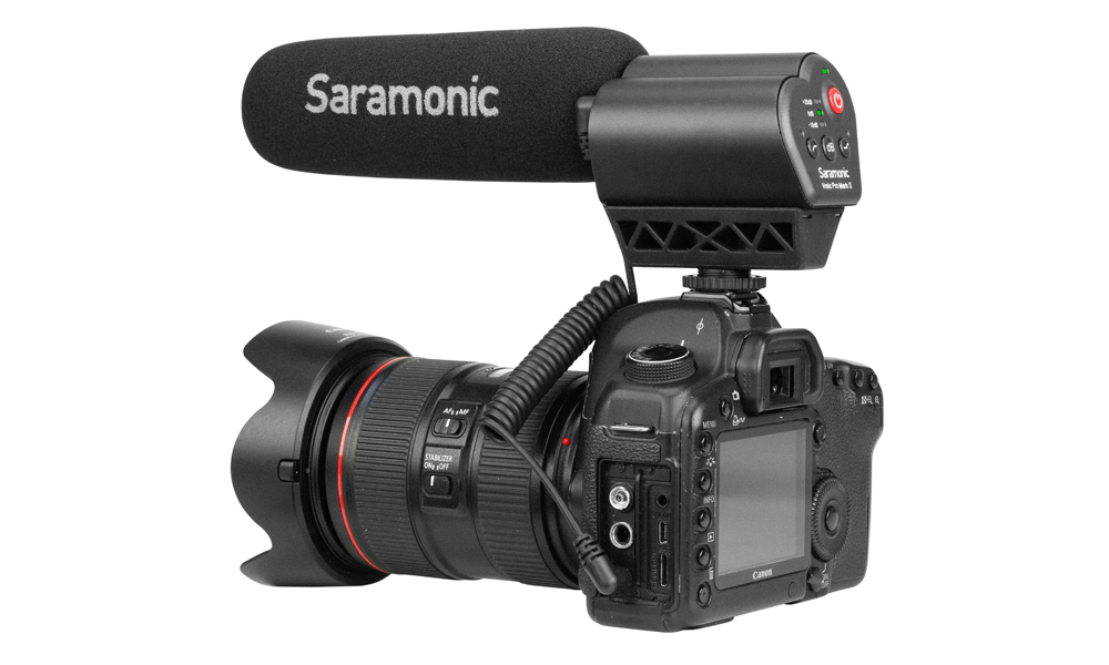 Saramonic Vmic Pro Super Directional Condenser Video Microphone with Rubberized Shockmount for DSLR Cameras/Camcorders