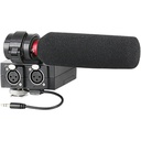 Saramonic MixMic Shotgun Microphone with Integrated 2-Channel Audio Adapter