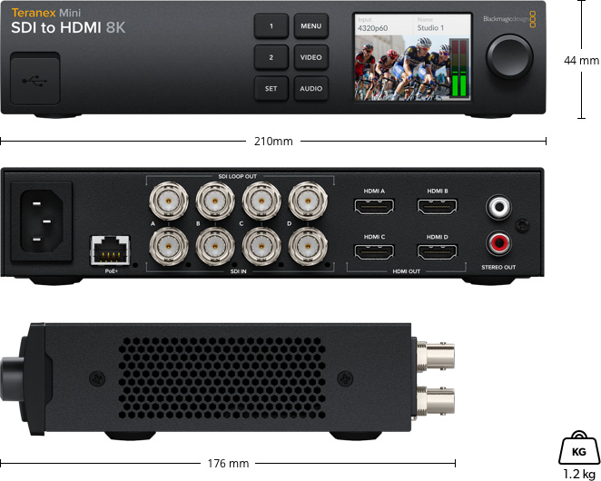 Blackmagic Teranex Mini SDI to HDMI 8K HDR