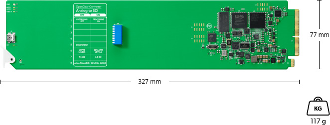 Blackmagic OpenGear Converter Analog to SDI