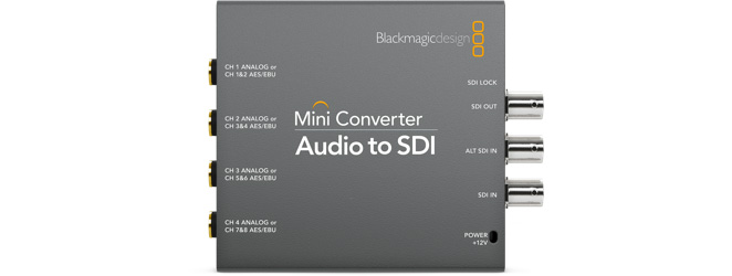 Blackmagic Mini Converter Audio to SDI