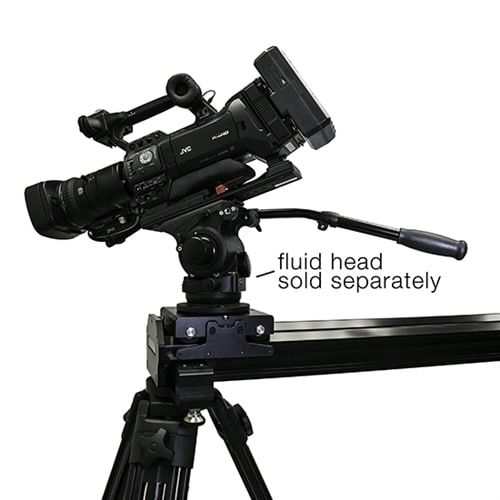 VariZoom VariSlider VSM1-U camera slider kit w/ heavy-duty column stands, tripod/stand mounts, and 4″ riser