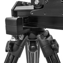 VariZoom VariSlider VSM1-U camera slider kit w/ heavy-duty column stands, tripod/stand mounts, and 4″ riser