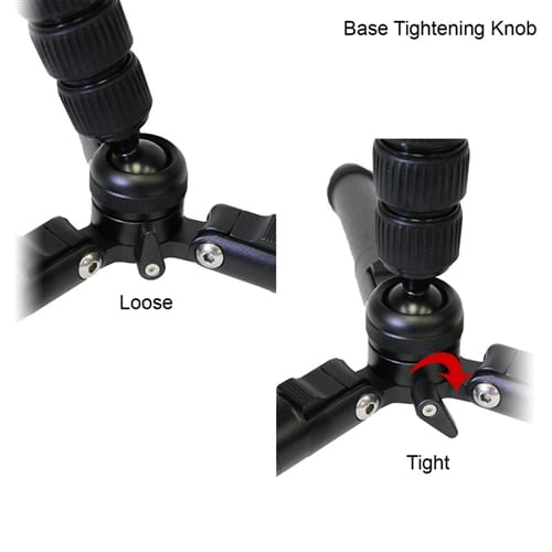 VariZoom CHICKENFOOTHEAD-AL aluminum monopod w/ fluid head