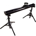 VariZoom VariSlider VSM1-U camera slider kit w/ heavy-duty column stands, tripod/stand mounts, and 4″ riser